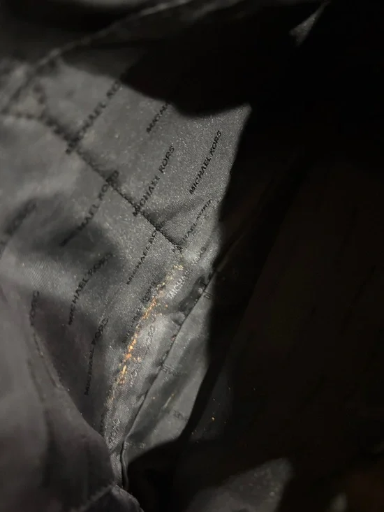 Michael Kors Black Crossbody with Gold-Tone Chain Strap - Picture 8 of 12